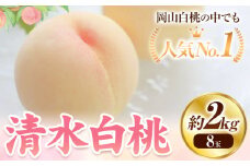 清水白桃　約2kg ８玉《2025年7月下旬-8月上頃出荷》