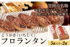 かさおか産 とうがきフロランタン 2箱 藤屋菓子舗 《45日以内に出荷予定(土日祝除く)》お菓子 焼き菓子 フロランタン スイーツ お土産 手作り おすすめ デザート おやつ いちじく アーモンド キャラメル ギフト 贈答 岡山県 笠岡市