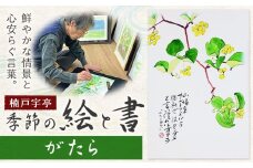 絵 書 書道 アート 季節の絵と書 がたら 楠戸宇亭《90日以内に出荷予定(土日祝除く)》岡山県 笠岡市 送料無料 美術 作品 日本画 絵 インテリア