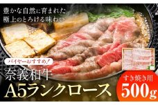 奈義和牛 A5ランクロース バイヤーおすすめ！ すき焼き用 500g 株式会社 天満屋《30日以内に出荷予定(土日祝除く》岡山県 笠岡市 和牛 牛肉 肉 A5ランク すき焼き 送料無料