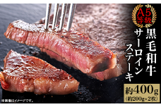 A5等級 黒毛和牛 サーロインステーキ 約400g（約200g×2枚）岡山県産