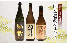 【びんご圏域連携】天寶一(福山市)・醉心山根本店(三原市)・三輪酒造(神石高原町)　日本酒飲み比べセット