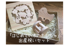 「はじめての木のおもちゃ」出産祝いセット017-001
