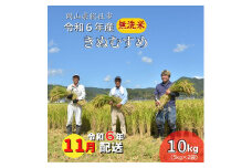令和6年産＜無洗米＞総社市産きぬむすめ　10kg〔令和6年11月配送〕24-018-018