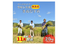 令和6年産＜無洗米＞総社市産きぬむすめ　20kg〔令和6年11月配送〕24-035-021