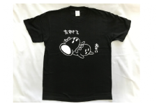 総社ぐるぐる古墳部オリジナルＴシャツ　ハニワＴシャツ（黒）Ｓサイズ010-022