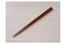【漆工芸・黄薇彫】 漆塗り箸(拭漆)・1膳007-002