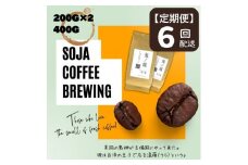 【定期便】総社珈琲（鬼ノ城編）豆400g【ドリップレシピ付き】〔6回配送〕036-006
