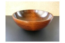 【漆工芸・黄薇彫】漆塗りサラダボウル050-011