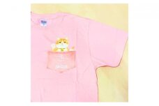 [№5615-7066]0375 猫城主　さんじゅーろ―Tシャツ（ピンク）M