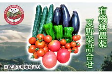 [№5615-0554]早期受付 夏野菜 詰め合わせ おかやま 有機無農薬 農産物 野菜 セット