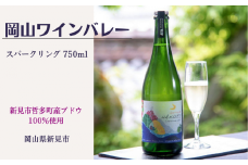 岡山ワインバレーのSparklingHAKUBI（スパークリング白ワイン・辛口）東京ワイナリー醸造