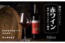 岡山ワインバレー 赤ワイン 荒戸山ワイナリー醸造 750ml