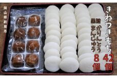 きねつきもち42個(6個入×7パック) 黒糖かりんとうまんじゅう1箱(8個入)