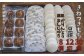 きねつきもち30個(6個入×5パック)、豆餅12切(6切×2パック)、黒糖かりんとうまんじゅう8個(8個入×1箱)