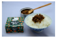 しっかりとした食感「山椒とオレンジの猪そぼろ」。甘辛く煮た猪のそぼろに、玉ねぎの甘み・山椒・オレンジの香りがアクセント。