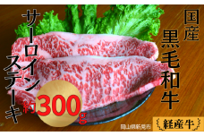 国産 黒毛和牛 いろり牛 経産牛 牛肉サーロインステーキ(約300g)