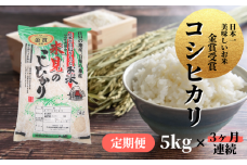 【令和7年産】【定期便3ヶ月連続】里山新見のめぐみ コシヒカリ 5kg【2025年9月より発送】