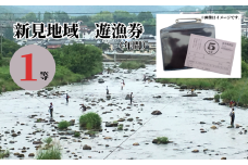 岡山県新見地域 遊漁券 1等 (期限：2025年3月1日～2026年2月末日まで) 