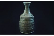 寒風須恵器　徳利（作：末廣 学）※桐箱付 [№5735-0768]
