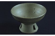 寒風須恵器　高坏（作：三浦 雅人） [№5735-0763]