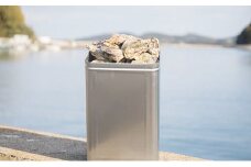 牡蠣 2025年 先行予約 殻付き牡蠣 お徳用 一斗缶 （小粒 約100個、約11kg） 山銀商店 瀬戸内海虫明湾産 [№5735-0838]