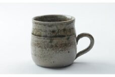 寒風須恵器 把手付カップ（三浦雅人：作） [№5735-1053]