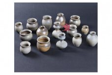寒風須恵器 小一輪生 いろいろ5点セット（三浦裕二：作） [№5735-1055]