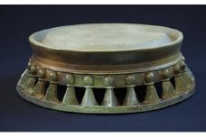 寒風須恵器 蹄脚円面硯（作：末廣 学） [№5735-1058]