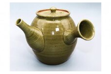 虫明焼 灰釉番茶器 若草色（曙窯 作） [№5735-1375]