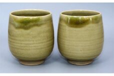 虫明焼 湯呑２個セット（曙窯 作） [№5735-1390]