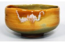 虫明焼 窯変流し釉茶碗（黒井千左 作） [№5735-1401]