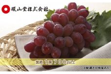 ぶどう 2025年先行予約 冬ぶどう 紫苑 1房 700g以上 岡山 環山堂 [№5735-1431]