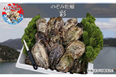 のぞみ 牡蠣  2025年先行予約 ［彩]  殻付き （ 三年牡蠣 ）約45個 ナイフ 、 簡単レシピ 付き