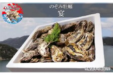 のぞみ 牡蠣  2025年先行予約 ［宴]  殻付き （ 三年牡蠣 ）約105個 ナイフ 、 簡単レシピ 付き