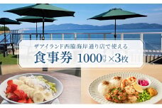 食事券 岡山 ザアイランド 西脇海岸通り店で使える食事券 3000円分 お食事券 瀬戸内市 [№5735-2037]