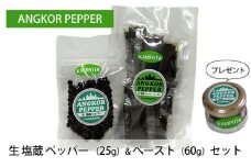 アンコール ペッパー 生 塩蔵 （25g）＆ ペースト （60g） セット ★ プレゼント 付き★ 胡椒 スパイス 調味料 カンポット産
