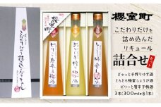 櫻室町 こだわりだけを詰め込んだ リキュール 詰合せ 300mlx3本セット（L3-4E） お酒 アルコール 酒