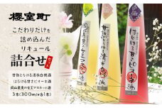 櫻室町 こだわりだけを詰め込んだ リキュール 詰合せ 300mlx3本セット（L3-4I） お酒 アルコール 酒
