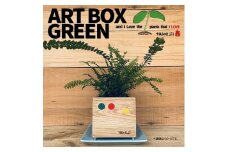 インテリア ART BOX GREEN / 001(〇） アートボックス 観葉植物 多肉植物 岡山 赤磐市 takejii craft