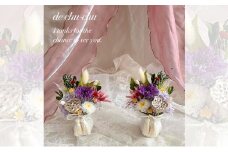 プリザーブドフラワーの仏花 「五色の花」 2個セット フラワー プリザーブドフラワー 花 仏花 仏壇用 お仏壇 お供え 岡山 赤磐市