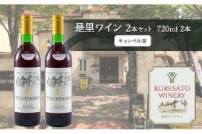 是里 ワイン 果実酒 キャンベル赤 720ml  2本 岡山 赤磐市 お酒