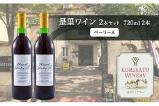 是里 ワイン 果実酒 ベーリーA 720ml  2本 岡山 赤磐市 お酒
