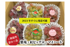 KF-B059【きよとうファーム】訳あり ぶどう３品種詰め合わせ/約3kg (岡山県産)
