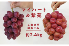 KF-B077【きよとうファーム】訳あり マイハート＆紫苑 /約2.4kg (岡山県産)