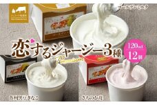 【ジェラート醍醐桜】恋するジャージーPremium3種 （ゴールデンミルク＆作州黒豆きなこ＆さちのか苺）計12個セット / 岡山 真庭 醍醐桜 極上スイーツ 濃厚 プレゼント 贈答 デザート ギフト ジャージー牛 ミルク ジェラート おやつ いちご きなこ 黒豆 子供から大人まで 冷凍 人気 贅沢 家庭用にも