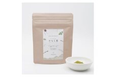 【 マツリカサボン 】 りらく茶 （よもぎ・松の葉・すぎなの3種の粉末ブレンド茶） １袋 / 数量限定 国産 岡山 真庭 農薬不使用 粉末 ブレンド茶 ノンカフェイン デカフェ ヨモギ 松の葉 スギナ MATSURIKA SAVON