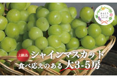 【2026年先行受付】【きよとうファーム】シャインマスカット 上級品 大3-5房/計2.4kg~ (岡山県産) KF-W072-01 ぶどう マスカット 真庭市