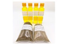 エゴマ3点セットD(エゴマ油4本、エゴマの実1個、エゴマパウダー1個)【1075683】