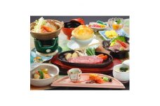 湯郷グランドホテル不動の1番人気! 　1泊2食付ペア宿泊券(平日限定・夕食はステーキ会席)　【1107029】
